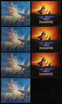 5d0392 LOT OF 7 WALT DISNEY SOUVENIR PROGRAM BOOKS 1990s multiples from The Lion King & Pocahontas!