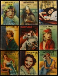 5d0427 LOT OF 9 CINEMA ILLUSTRAZIONE ITALIAN MOVIE MAGAZINES 1930s great movie images & info!