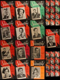 5d0421 LOT OF 49 STAND BY RADIO MAGAZINES 1930s each with a popular radio star on the cover!