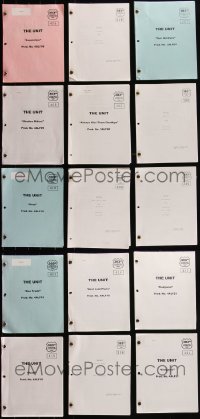 5d0351 LOT OF 15 UNIT TV SCRIPTS 2000s teleplays from a variety of different episodes!