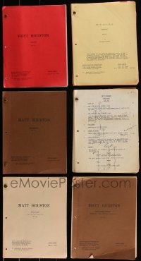 5d0360 LOT OF 6 MATT HOUSTON TV SCRIPTS 1980s teleplays from several different episodes!