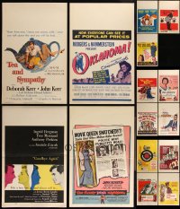 5d0013 LOT OF 15 UNFOLDED & FORMERLY FOLDED WINDOW CARDS 1950s-1960s from a variety of movies!