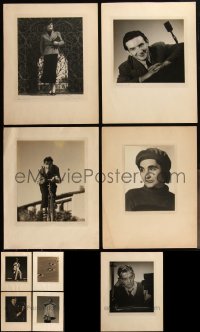 5d0128 LOT OF 17 CHARLES KERLEE SIGNED & MATTED OVERSIZE STILLS 1930s portraits ready to frame!