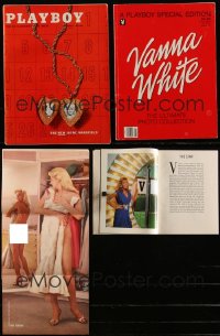 5d0435 LOT OF 2 PLAYBOY PUBLICATIONS 1950s-1980s special Vanna White & Jayne Mansfield issues!