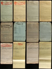 5d0518 LOT OF 6 1920S THEATRE MOVIE RENTAL CONTRACTS 1920s Al Jolson, Dolores Costello & more!