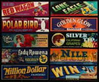 5d0464 LOT OF 10 1930S-50S CALIFORNIA PRODUCE CRATE LABELS 1930s-1950s all with great art!