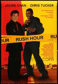 5d1076 LOT OF 5 UNFOLDED SINGLE-SIDED 27X40 RUSH HOUR ONE-SHEETS 1998 Jackie Chan, Chris Tucker