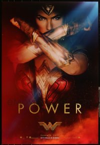 5d1100 LOT OF 5 UNFOLDED DOUBLE-SIDED 27X40 WONDER WOMAN POWER STYLE TEASER ONE-SHEETS 2017 cool!