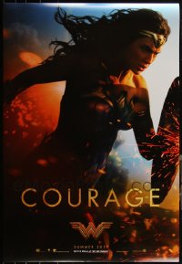 5d1101 LOT OF 5 UNFOLDED DOUBLE-SIDED 27X40 WONDER WOMAN COURAGE STYLE TEASER ONE-SHEETS 2017 cool!