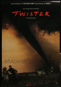 5d1108 LOT OF 5 UNFOLDED DOUBLE-SIDED 27X40 TWISTER ADVANCE ONE-SHEETS 1996 Helen Hunt, Bill Paxton