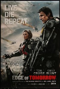 5d1148 LOT OF 5 UNFOLDED DOUBLE-SIDED 2014 STYLE TEASER EDGE OF TOMORROW ONE-SHEETS 2014 Cruise