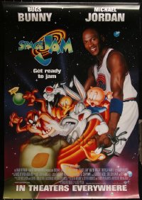 5d1075 LOT OF 5 UNFOLDED SINGLE-SIDED 27X40 SPACE JAM INTERNATIONAL ONE-SHEETS 1996 Michael Jordan