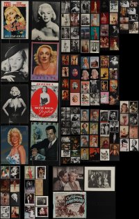 5d0685 LOT OF 147 POSTCARDS GREETING CARDS & MISCELLANEOUS ITEMS 1940s-1990s movie star portraits!