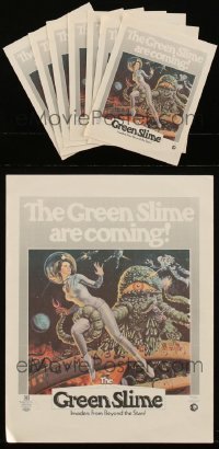 5d0441 LOT OF 7 GREEN SLIME HERALDS 1968 great color art used on all the U.S. posters!