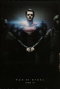 5d1128 LOT OF 5 UNFOLDED DOUBLE-SIDED 27X40 MAN OF STEEL TEASER ONE-SHEETS 2013 Henry Cavill