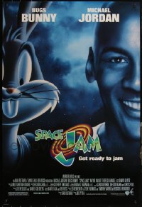 5d1121 LOT OF 5 UNFOLDED DOUBLE-SIDED 27X40 SPACE JAM ONE-SHEETS 1996 Michael Jordan, Bugs Bunny!