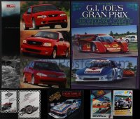 5d0900 LOT OF 11 UNFOLDED CAR RELATED POSTERS 1980s-1990s a variety of cool race cars & more!