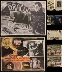 5d0135 LOT OF 8 MISCELLANEOUS ITEMS 1930s-1980s great images including Frankenstein & Mummy!