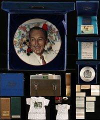 5d0532 LOT OF 3 MISCELLANEOUS PROMOTIONAL ITEMS 1960s-1990s Walt Disney plate, Howard Hughes, Antz!