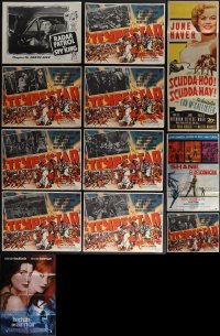 5d0337 LOT OF 13 MISCELLANEOUS POSTERS & LOBBY CARDS 1940s-1990s a variety of cool movie images!