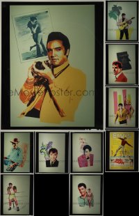 5d0699 LOT OF 10 ELVIS PRESLEY 8X10 COLOR TRANSPARENCIES FROM VIDEO RELEASES 1980s cool!