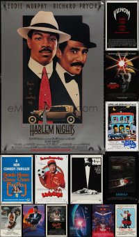 5d1043 LOT OF 14 MOSTLY UNFOLDED MOSTLY SINGLE-SIDED ONE-SHEETS 1970s-1990s cool movie images!