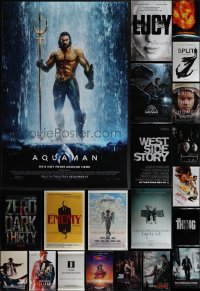 5d1000 LOT OF 24 UNFOLDED MOSTLY DOUBLE-SIDED MOSTLY 27X40 ONE-SHEETS 1990s-2010s cool movie images!