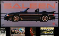 5d0961 LOT OF 7 UNFOLDED CAR RELATED POSTERS 1980s-2000s Saleen Mustang, Firestone & more!