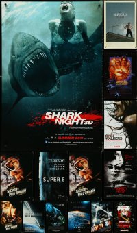 5d1028 LOT OF 17 UNFOLDED DOUBLE-SIDED 27X40 ONE-SHEETS 1990s-2010s a variety of cool movie images!