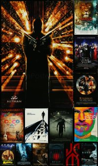 5d1026 LOT OF 18 UNFOLDED DOUBLE-SIDED 27X40 ONE-SHEETS 1990s-2010s cool movie images!