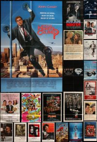 5d0250 LOT OF 22 FOLDED 1980S ONE-SHEETS 1980s great images from a variety of different movies!