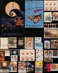 5d0897 LOT OF 17 MOSTLY UNFOLDED MISCELLANEOUS POSTERS 1980s-2010s a variety of movie images & more!