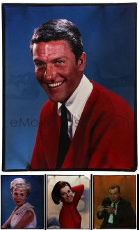 5d0144 LOT OF 4 16X20 COLOR TRANSPARENCIES 1960s Dick Van Dyke, Fred MacMurray & more!