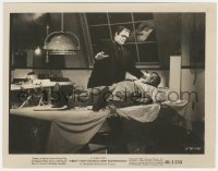 5f1218 ABBOTT & COSTELLO MEET FRANKENSTEIN 8x10.25 still 1948 Glenn Strange over Lou on lab table!