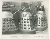 5f1239 DR. WHO & THE DALEKS 8x10 still 1966 great close up of three killer robots!