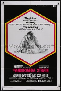 5f0612 ANDROMEDA STRAIN int'l 1sh 1971 Michael Crichton novel, Robert Wise directed, Arthur Hill