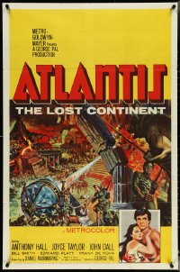 5f0618 ATLANTIS THE LOST CONTINENT 1sh 1961 George Pal sci-fi, cool fantasy art by Joseph Smith!