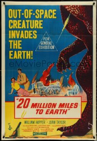 5f0214 20 MILLION MILES TO EARTH Aust 1sh 1957 Earth invaded, completely different & ultra rare!