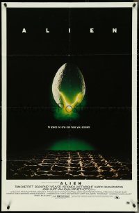 5f0215 ALIEN Aust 1sh 1979 Ridley Scott sci-fi monster classic, cool hatching egg image, ultra rare!