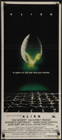 5f0183 ALIEN Aust daybill 1979 Ridley Scott outer space sci-fi monster classic, cool egg image