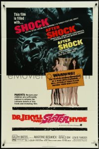 5f0733 DR. JEKYLL & SISTER HYDE 1sh 1972 sexual transformation of man to woman actually takes place!