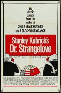 5f0737 DR. STRANGELOVE 1sh R1972 Stanley Kubrick classic, Peter Sellers, Tomi Ungerer art!