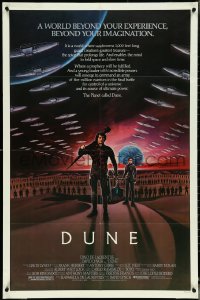 5f0745 DUNE 1sh 1984 David Lynch, art of MacLachlan & Young on Arrakis with Fremen warriors!