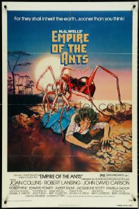 5f0751 EMPIRE OF THE ANTS 1sh 1977 H.G. Wells, great Drew Struzan art of monster attacking!