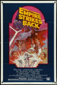 5f0754 EMPIRE STRIKES BACK NSS style 1sh R1982 George Lucas sci-fi classic, cool artwork by Tom Jung!