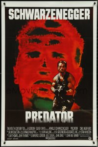 5f0123 PREDATOR English 1sh 1987 Arnold Schwarzenegger sci-fi, different art of heat-vision!