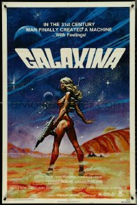 5f0796 GALAXINA 1sh 1980 Robert Tanenbaum art of sexy Dorothy Stratten, a man-made machine!