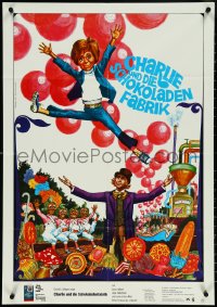 5f0112 WILLY WONKA & THE CHOCOLATE FACTORY German 1971 completely different art by Auerswald!