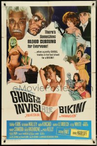 5f0801 GHOST IN THE INVISIBLE BIKINI 1sh 1966 Boris Karloff + sexy girls & wacky horror images!