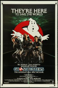 5f0804 GHOSTBUSTERS int'l 1sh 1984 Bill Murray, Aykroyd & Ramis are here to save the world!